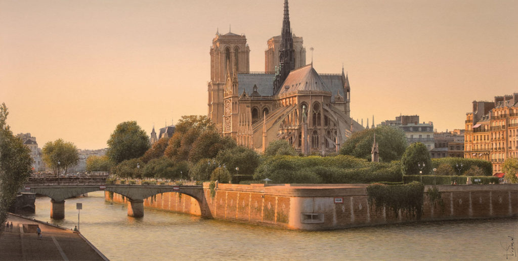 L�heure d�or sur Notre Dame de Paris Thierry Duval